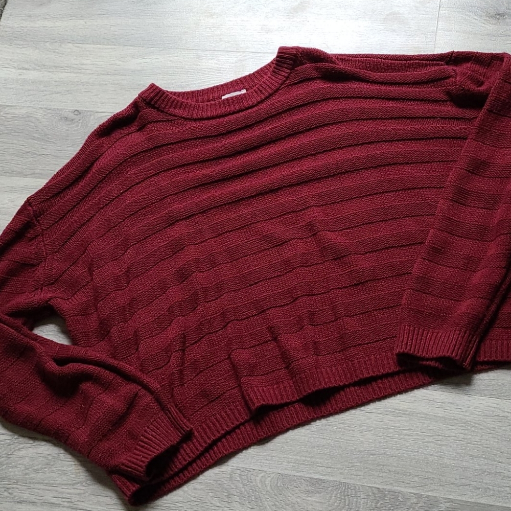 Garage Crop Long Sleeve Sweater
